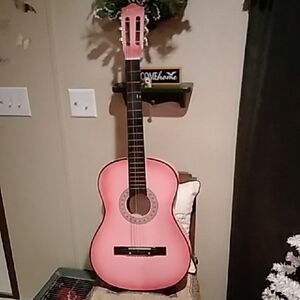 Pink Kids Acoustic Guitar